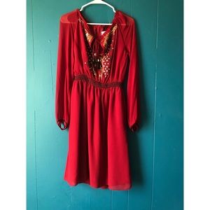 Altuzarra Target Collection Burgundy Dress